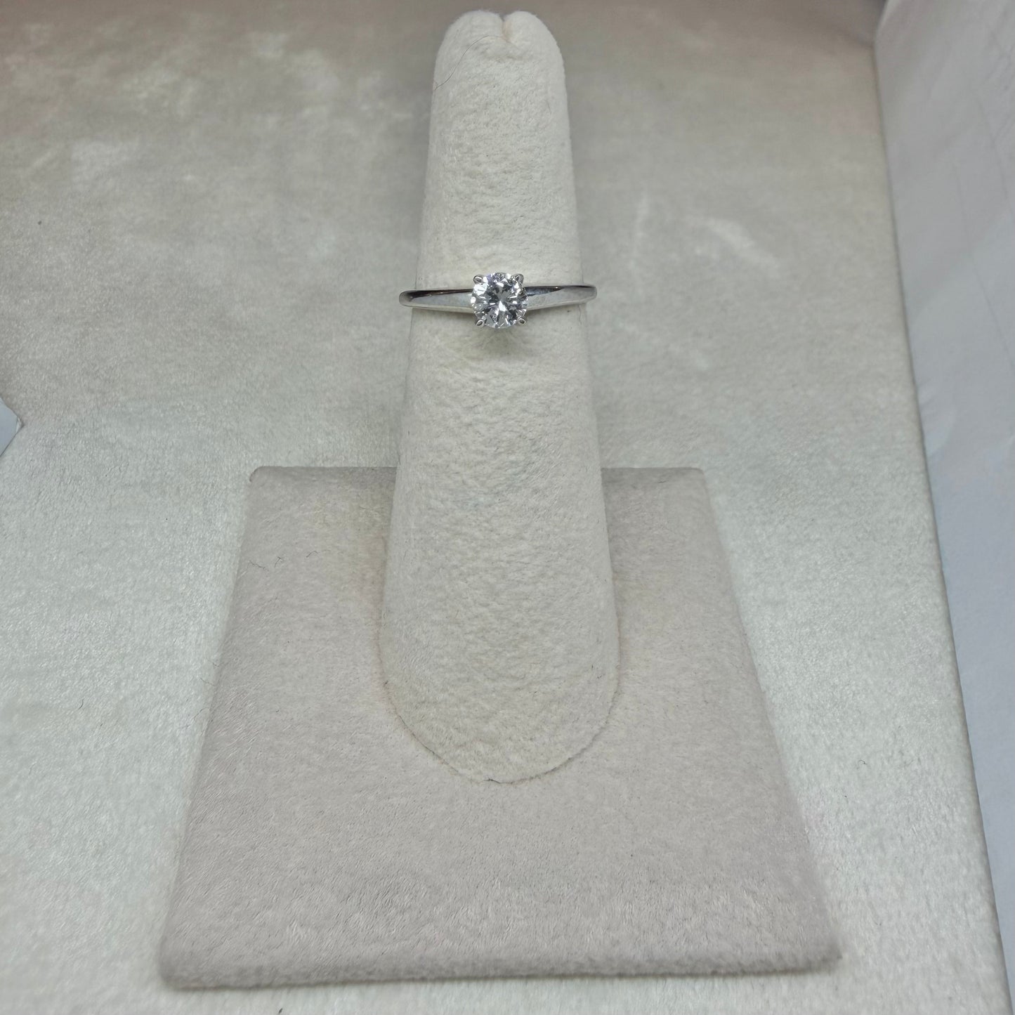 14K White Gold Solitaire