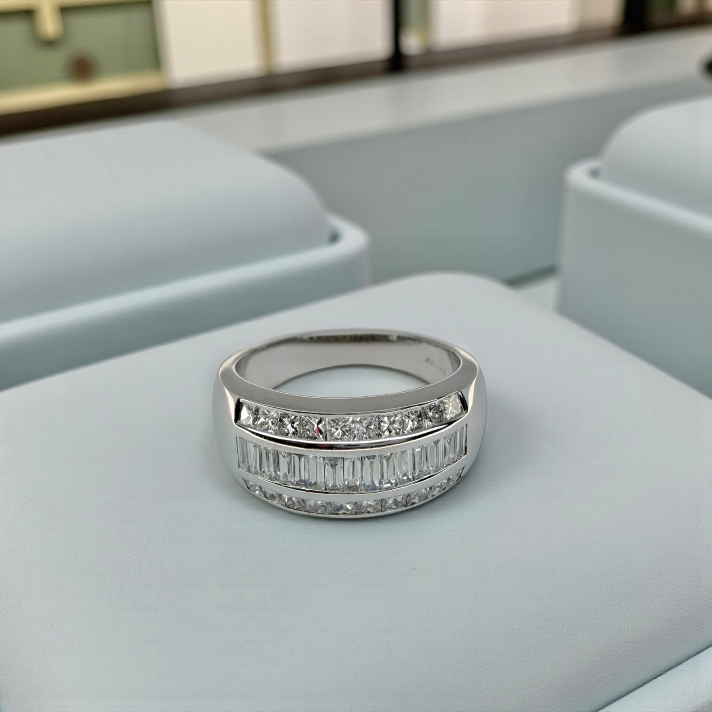 1CT White Gold Diamond Band