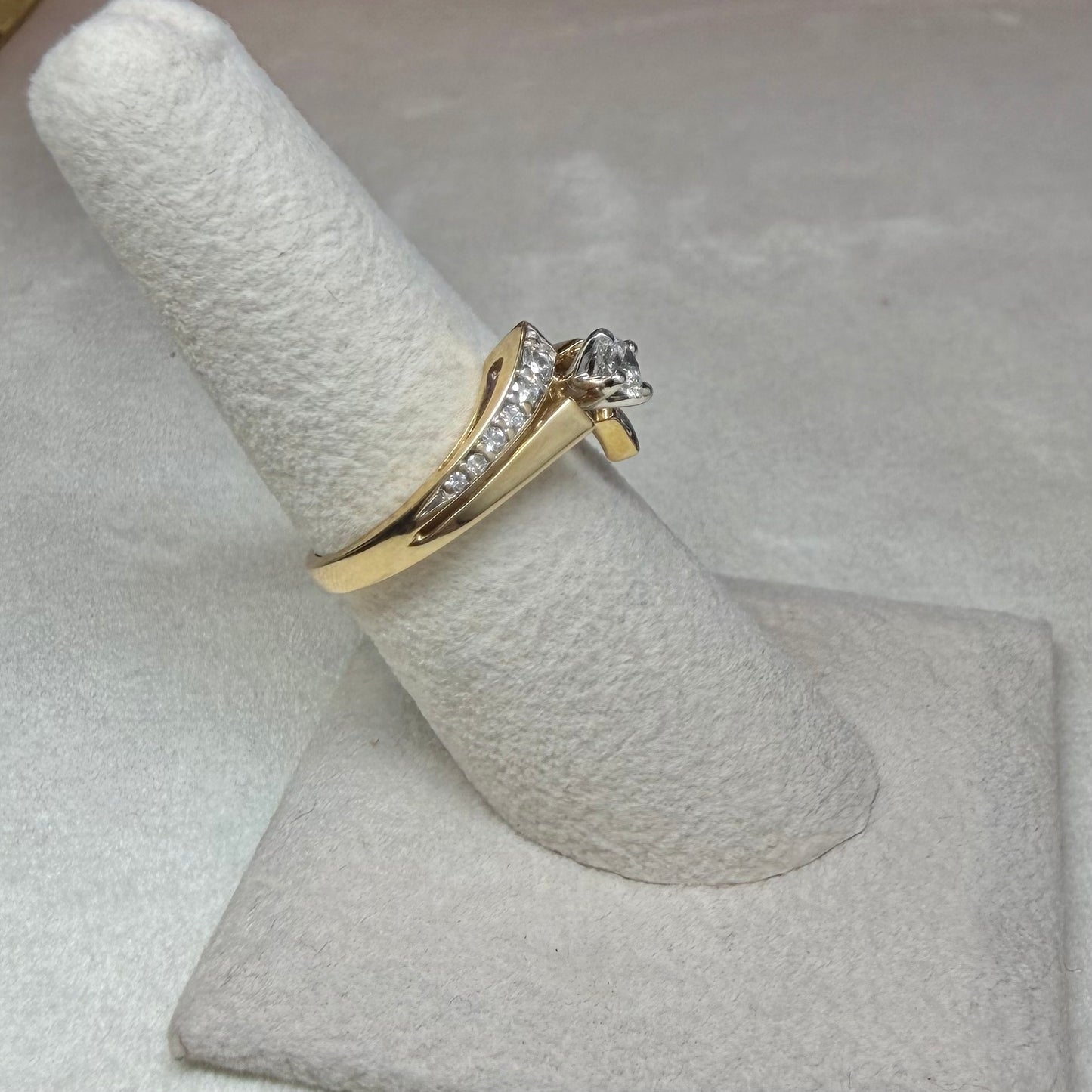14K Diamond Engagement Ring