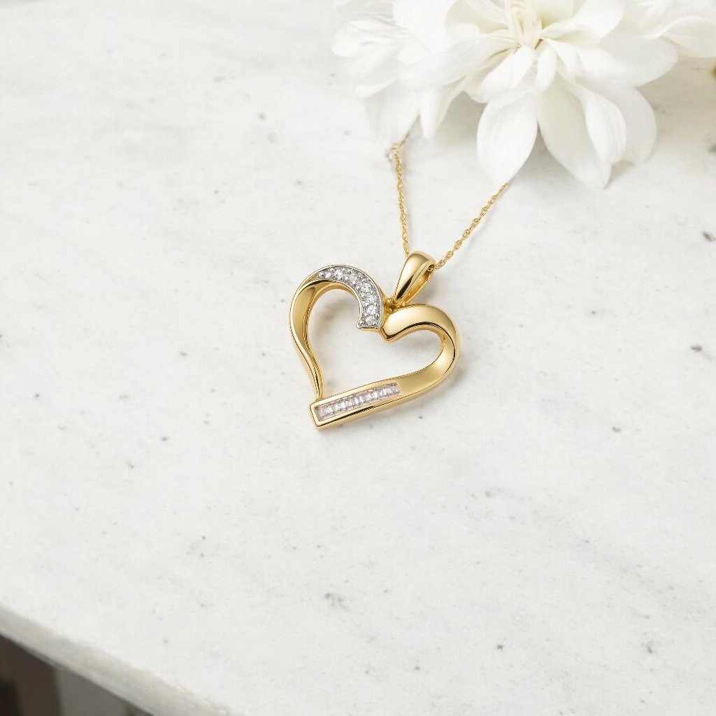 14k yellow gold Diamond Pendant