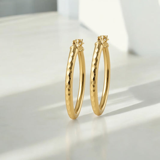14K Gold Hoop Earrings