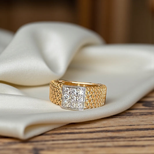 Yellow Gold Diamond Fashion Ring