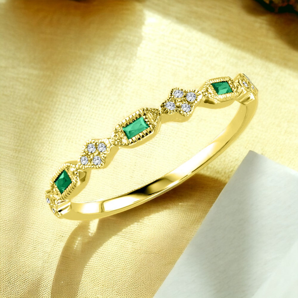 Emerald and Diamond Band