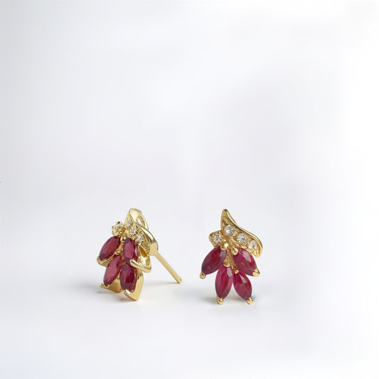 Natural Ruby Earrings