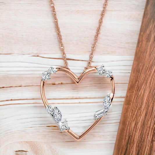 Rose Gold Diamond Pendant