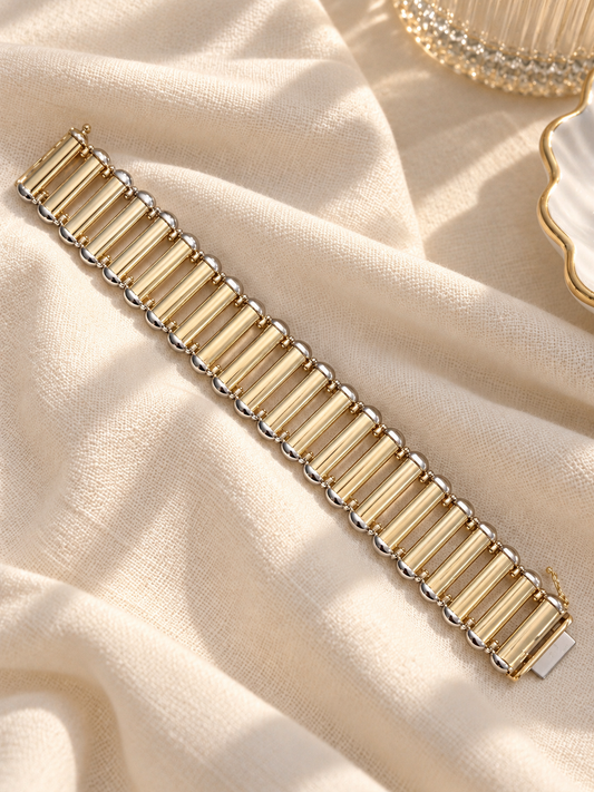 Bold two tone Bracelet