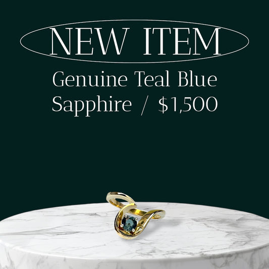 Montana Sapphire in 14K Gold
