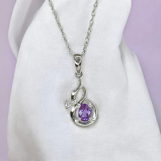 Genuine Amethyst Pendant