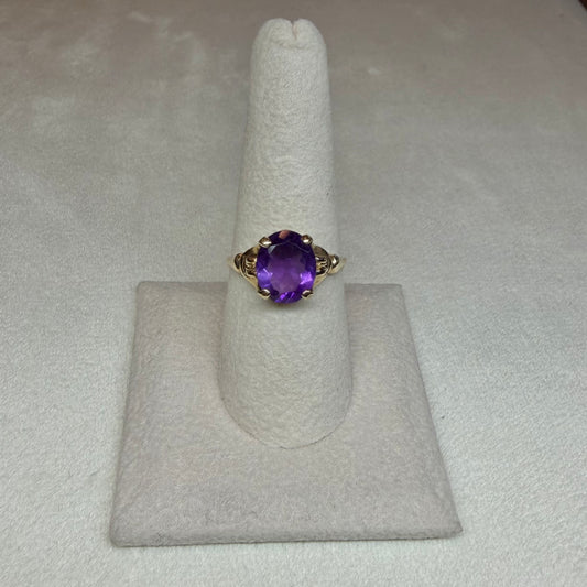 10K Amethyst Ring