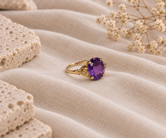 10K Amethyst Ring