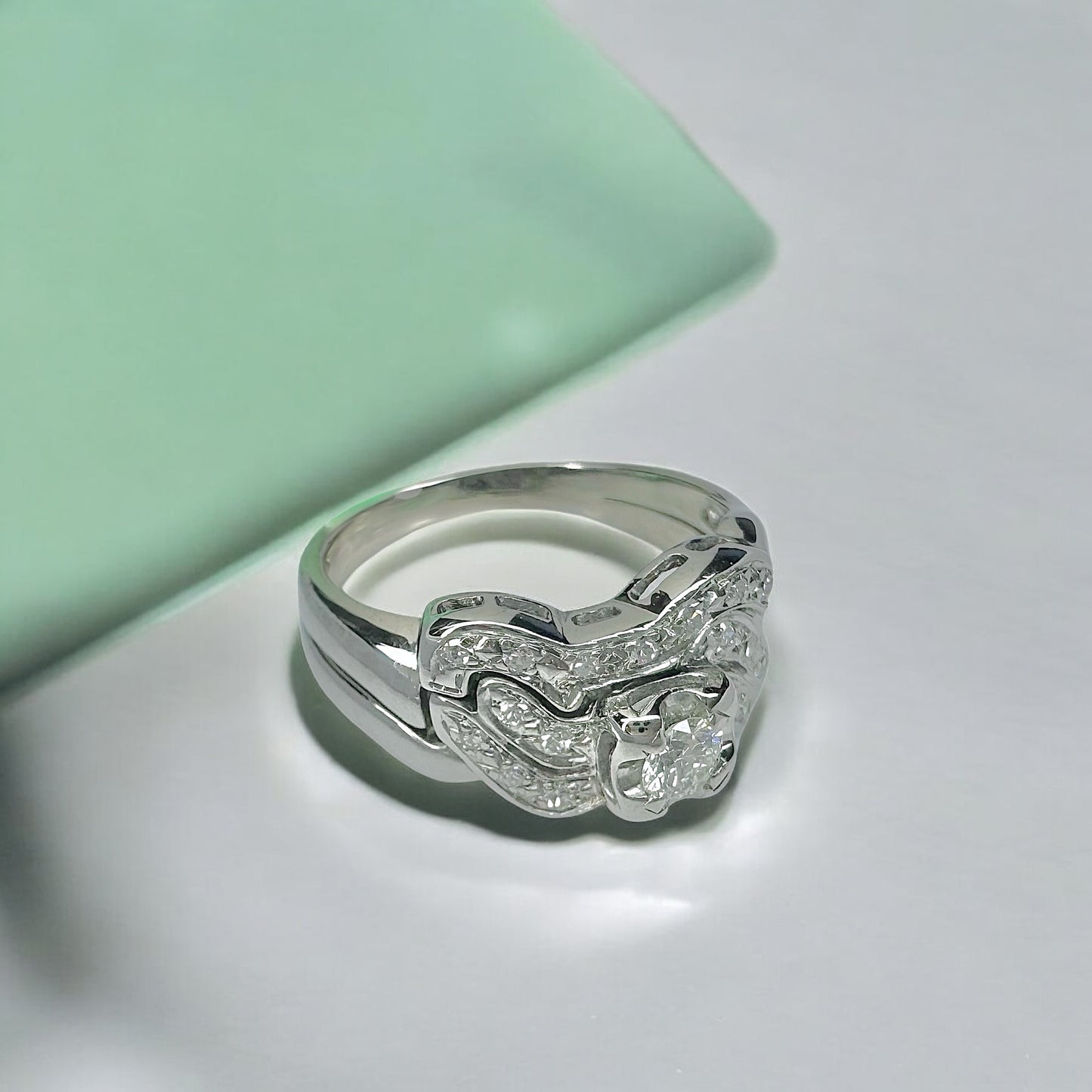 14k Vintage Diamond Wedding Set