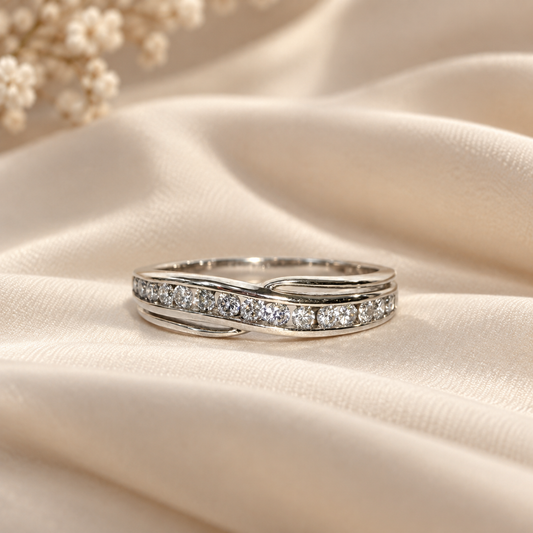 14K Channel Set Band