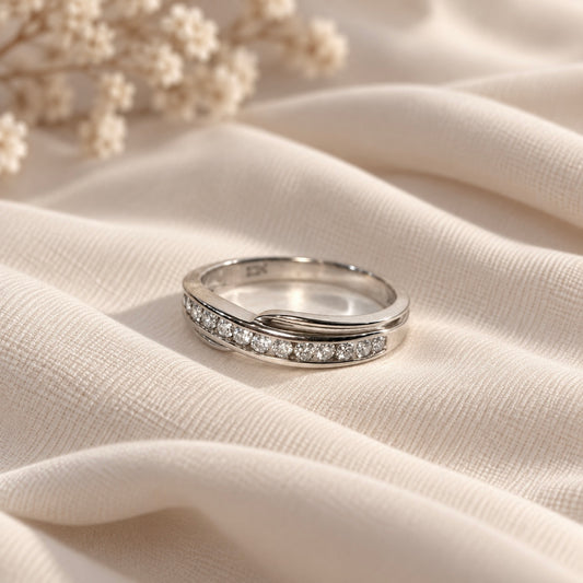 14K Channel Set Band