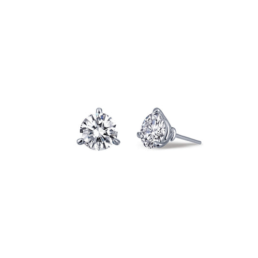 Lafonn 0.5 CTW 3 Prong Martini Stud Earrings