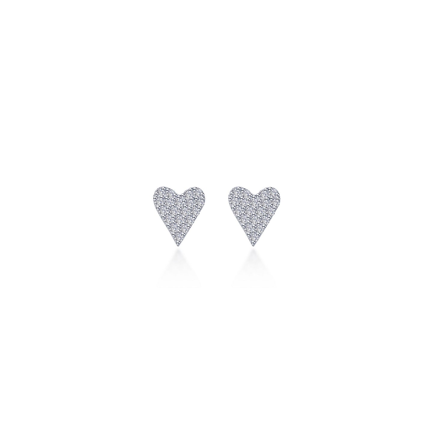 Lafonn Pave Heart Stud Earrings