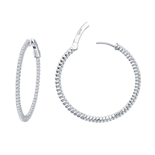 Lafonn 35mm Hoop Earrings