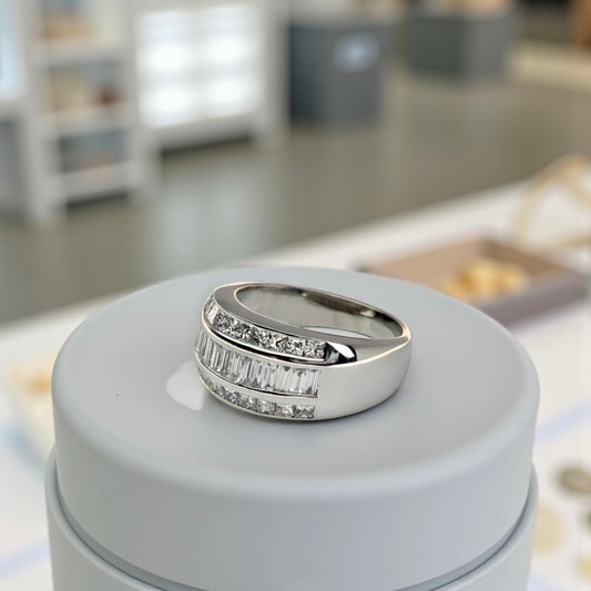 1CT White Gold Diamond Band