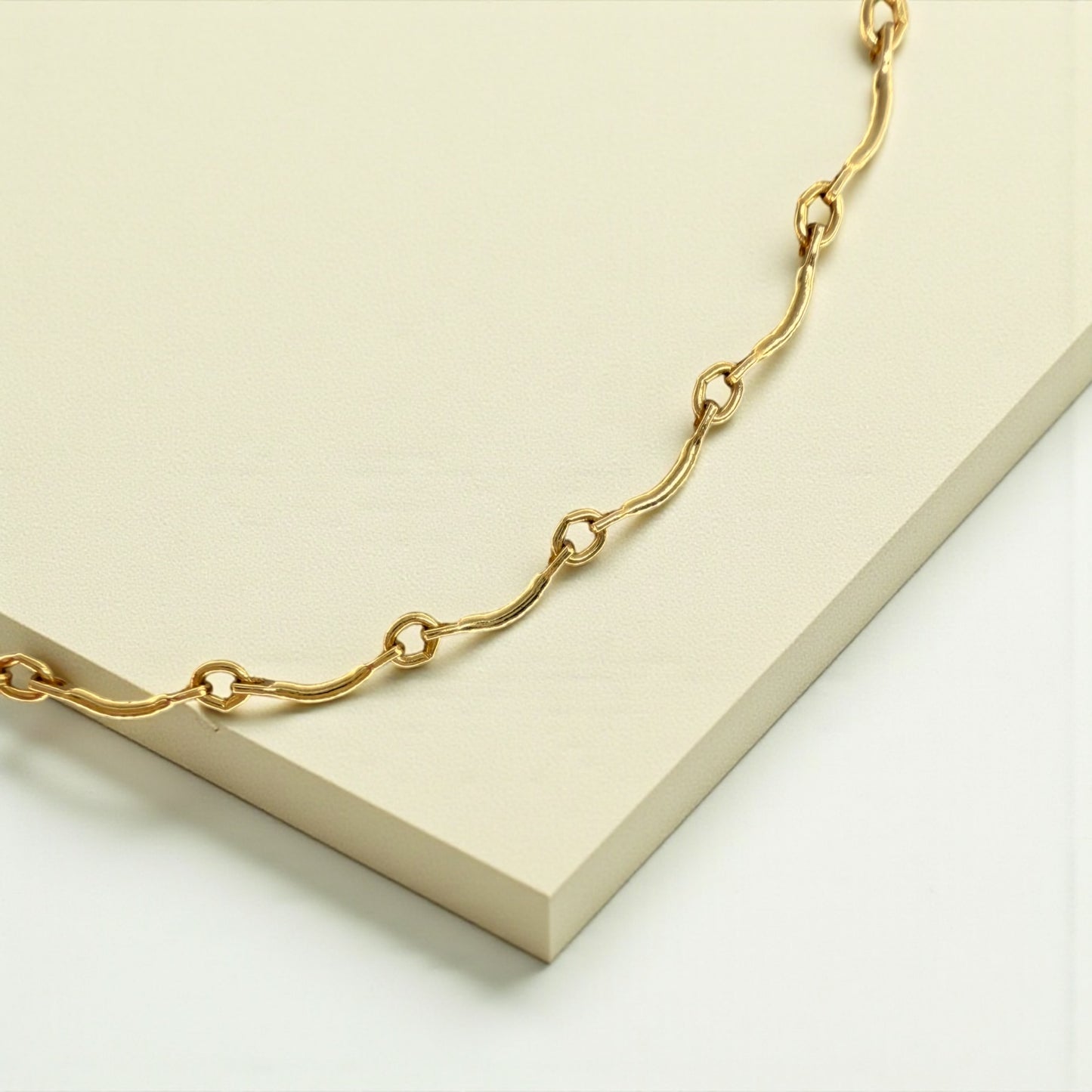 14K Fancy Link Anklet