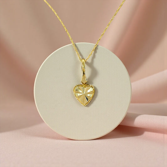 14K Beverly Hills Gold Heart Pendant