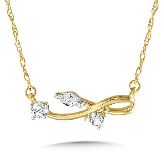 Yellow Gold Diamond Necklace