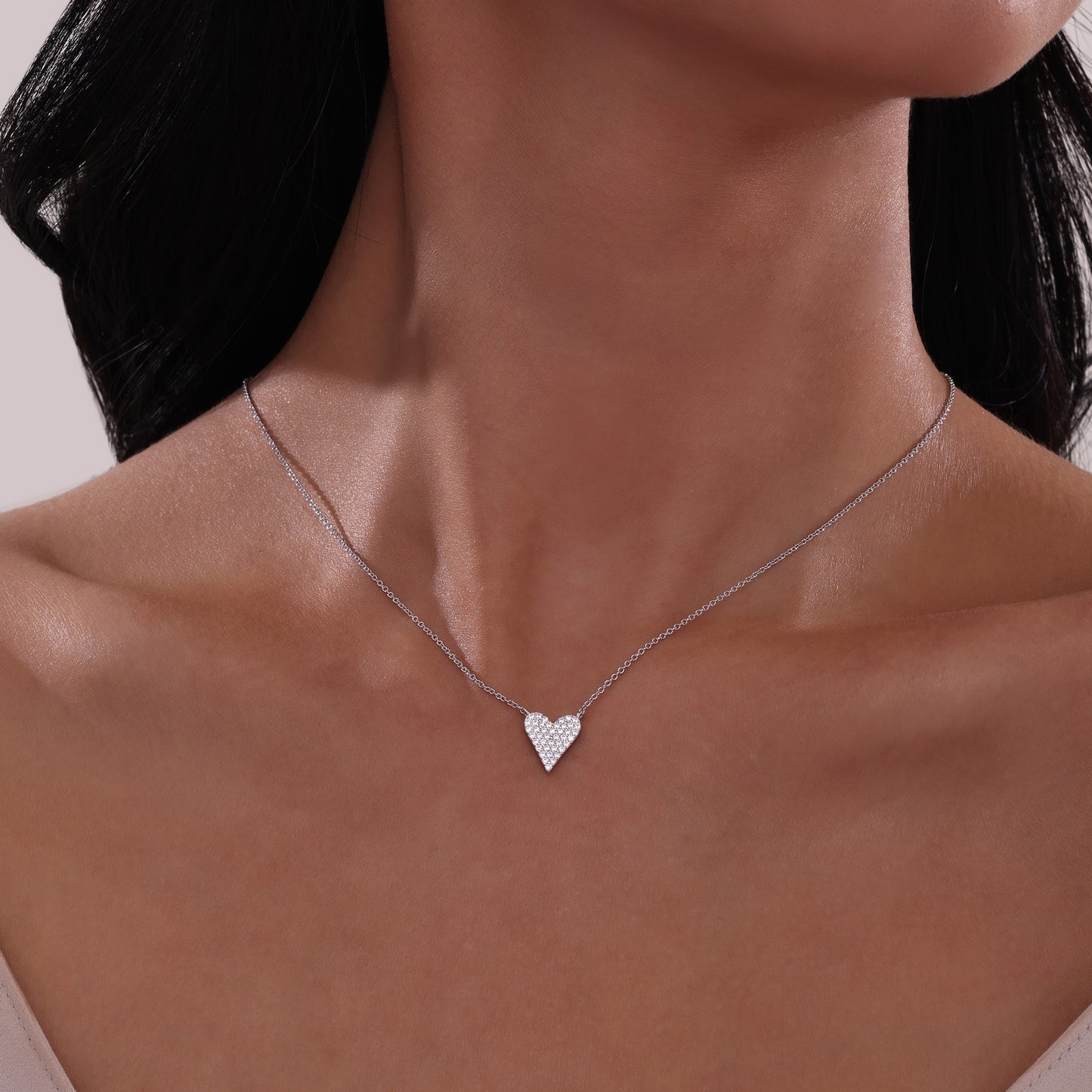 Lafonn Pave Heart Necklace