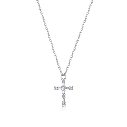 Lafonn Eden Baguette Cross Necklace