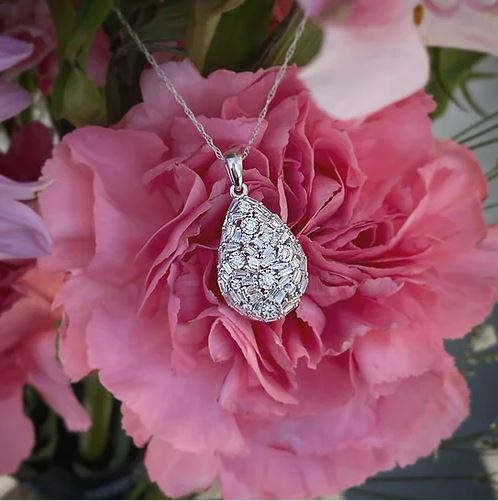 Diamond Teardrop Pendant