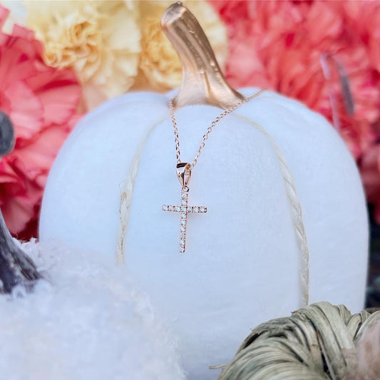 Rose Gold Cross Pendant