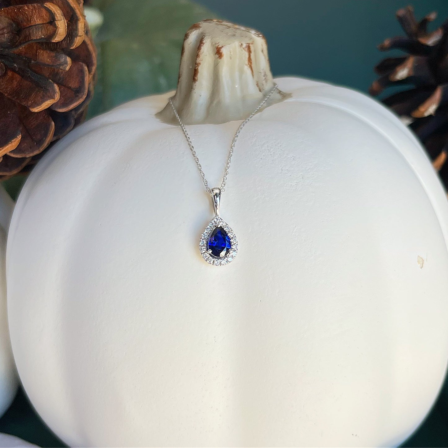 Sapphire and Diamond Pendant